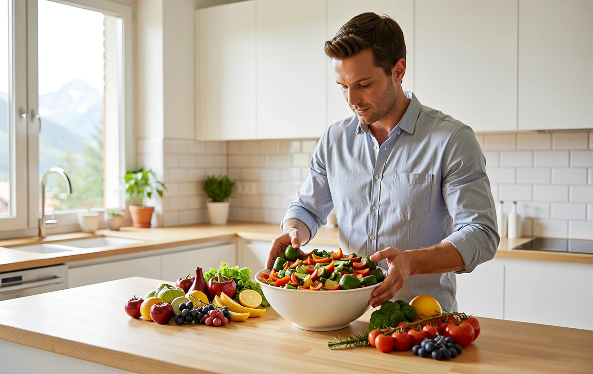 Aktiver Lebensstil und frische Ernährung