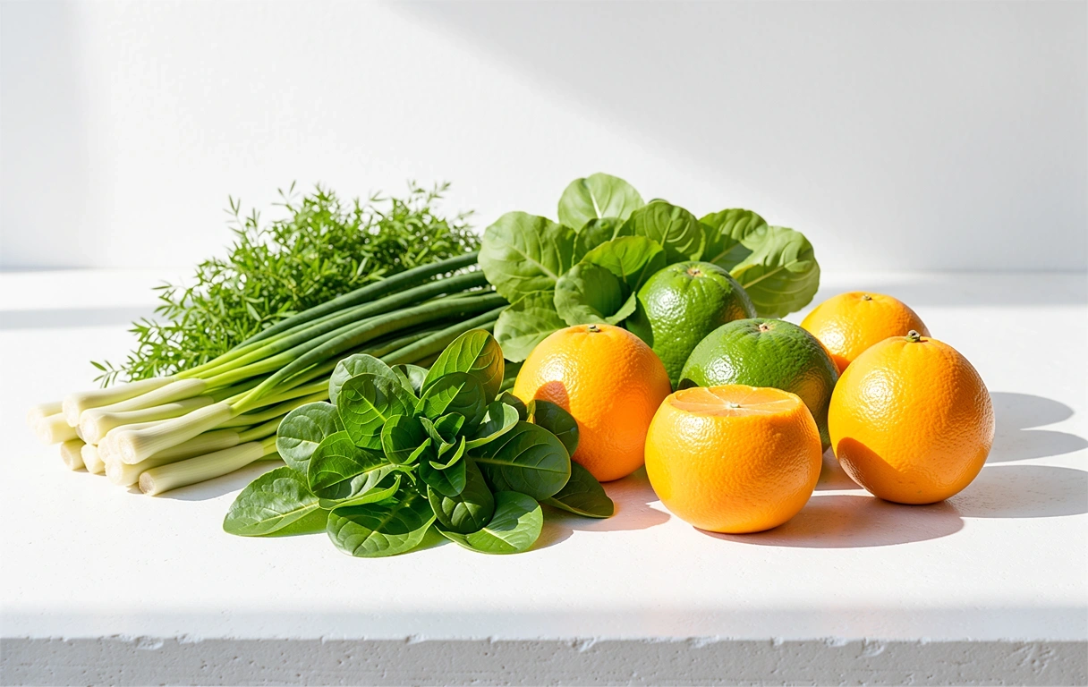 Frisches Gemüse und Obst als Basis für natürliche Ernährung